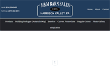 Tablet Screenshot of mmbarnsales.com